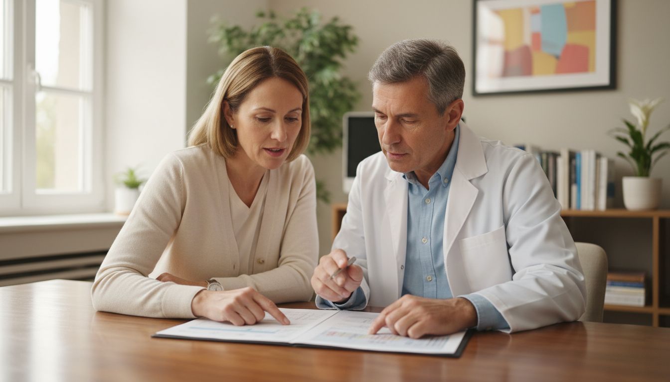 Patient and doctor collaboratively discussing MAT treatment duration